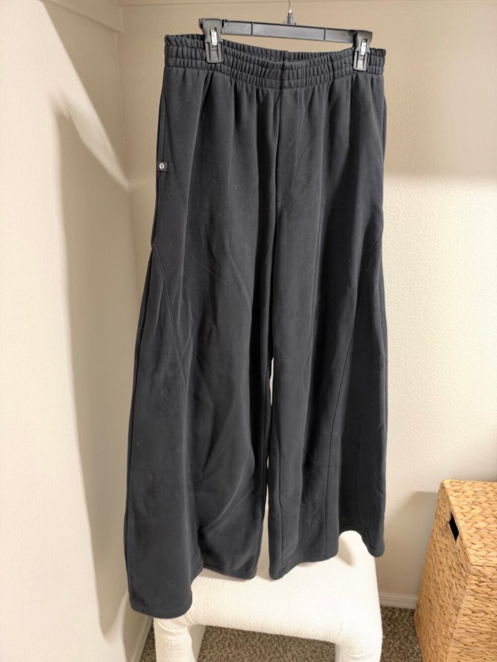 Popflex Limitless Wide Leg Pants Black Size L Extra Tall